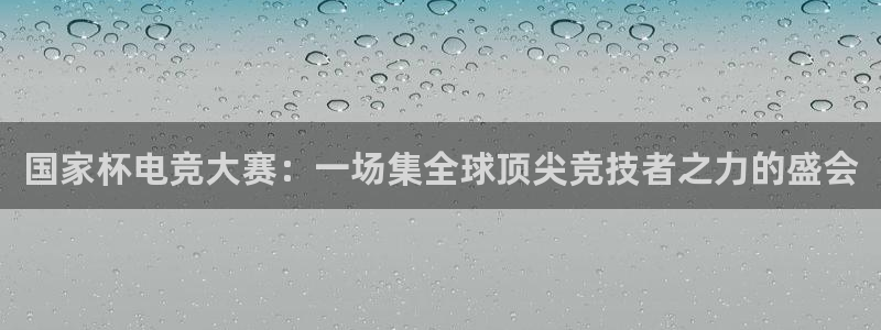 MK电竞官网：国家杯电竞大赛：一场集全球顶尖竞技者之力的盛会